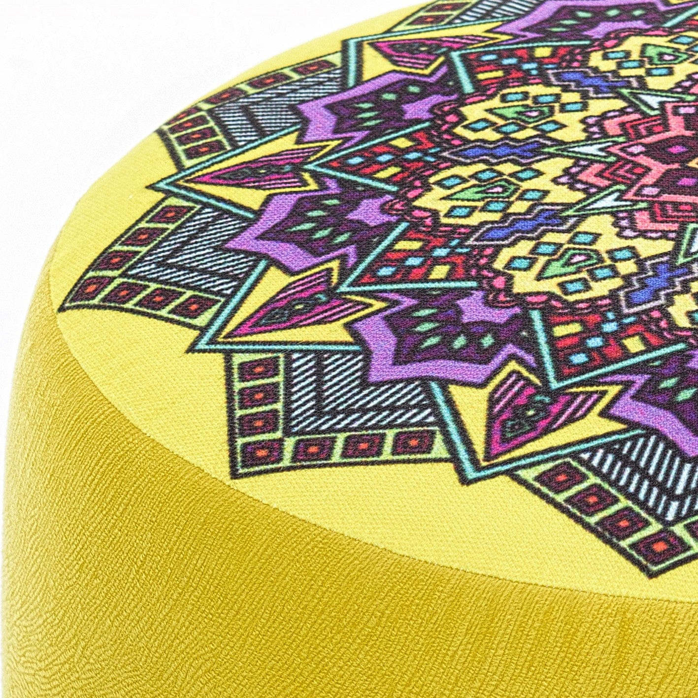 Pouf in tessuto Latina Multicolore (3)