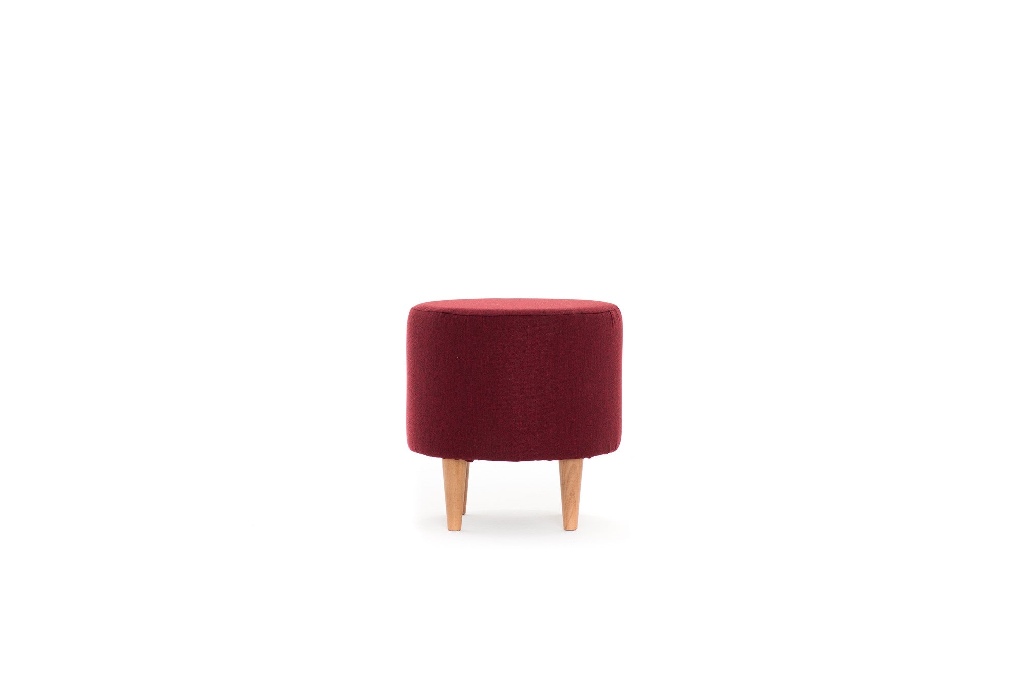 Pouf in tessuto Liza Bordeaux (4)