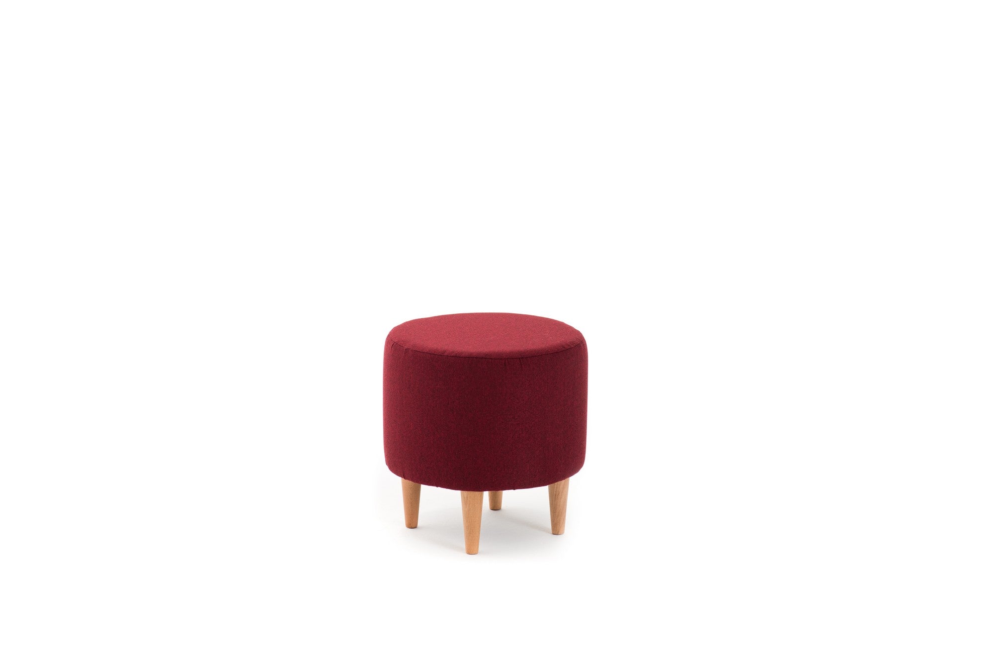 Pouf in tessuto Liza Bordeaux (5)