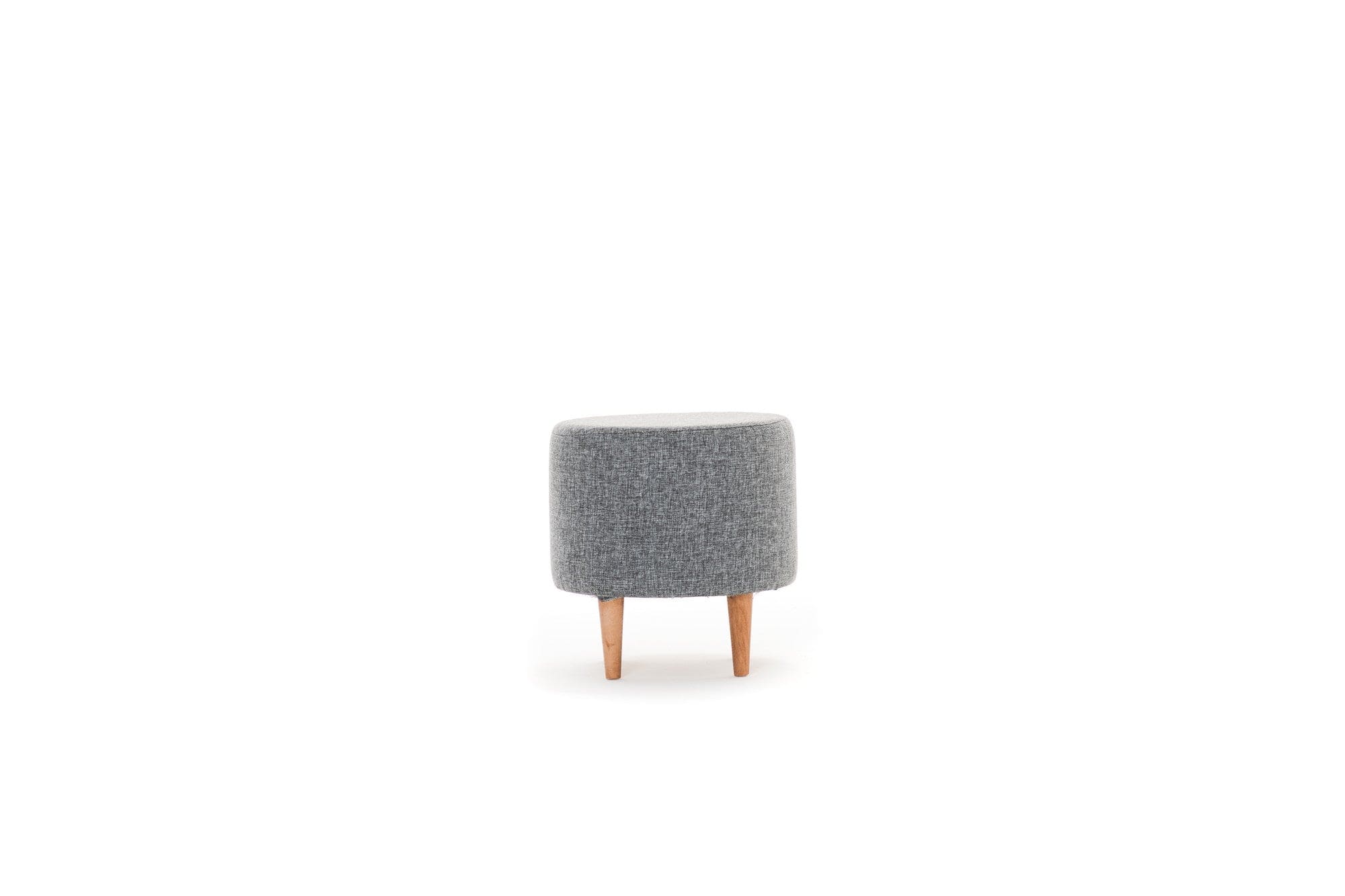 Pouf in tessuto Liza Grigio (4)