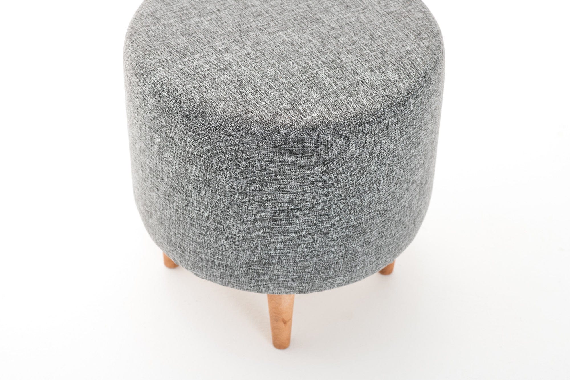 Pouf in tessuto Liza Grigio (5)