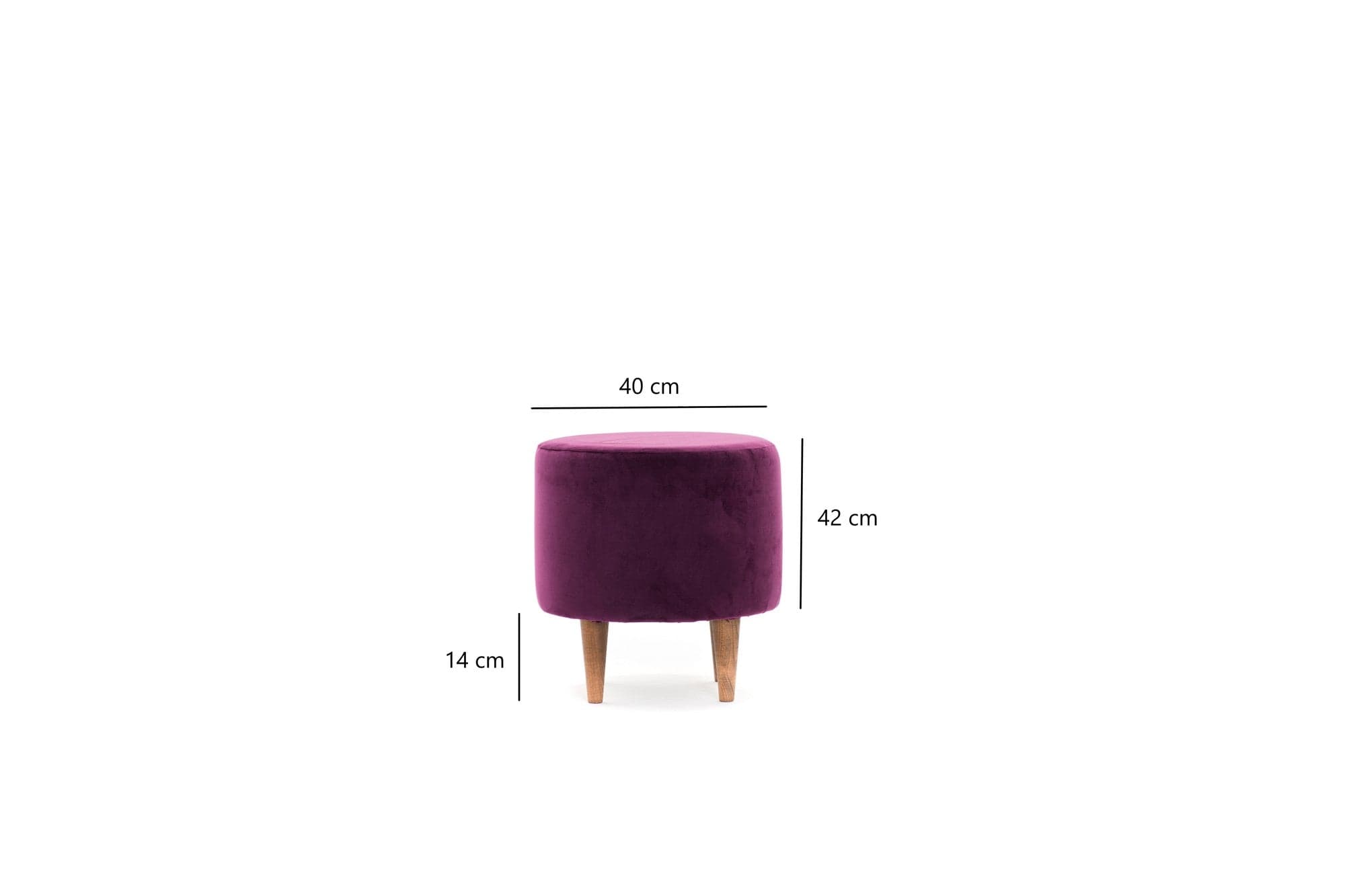 Pouf in tessuto Liza Violetto (5)