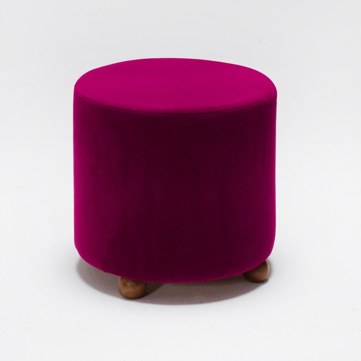 Pouf in tessuto Mario Violetto