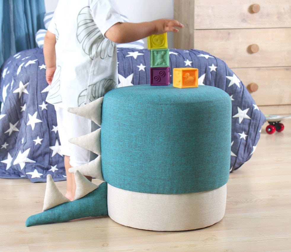 Pouf in tessuto Moouv Blu (2)