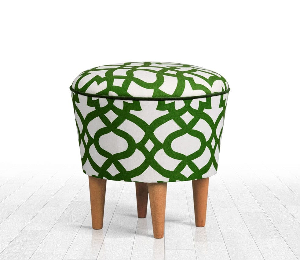 Pouf in tessuto Moss Verde