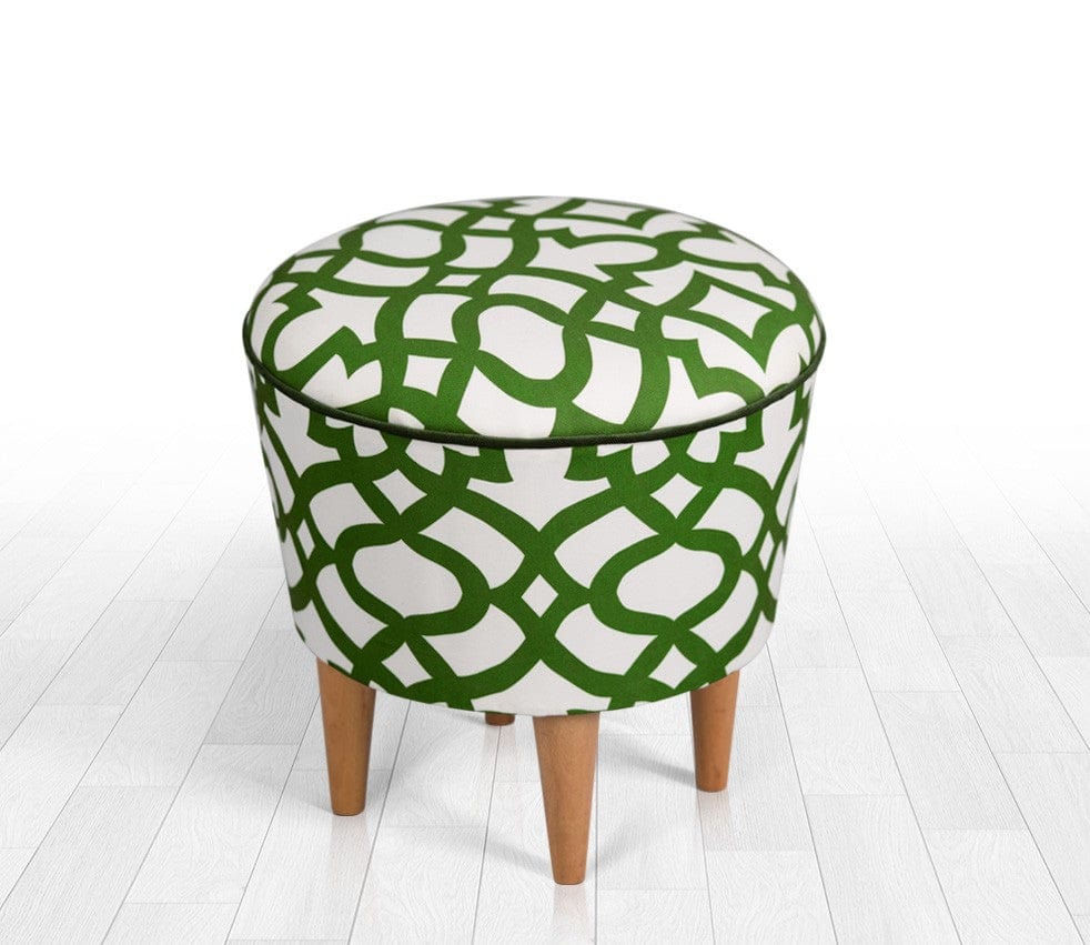 Pouf in tessuto Moss Verde (1)