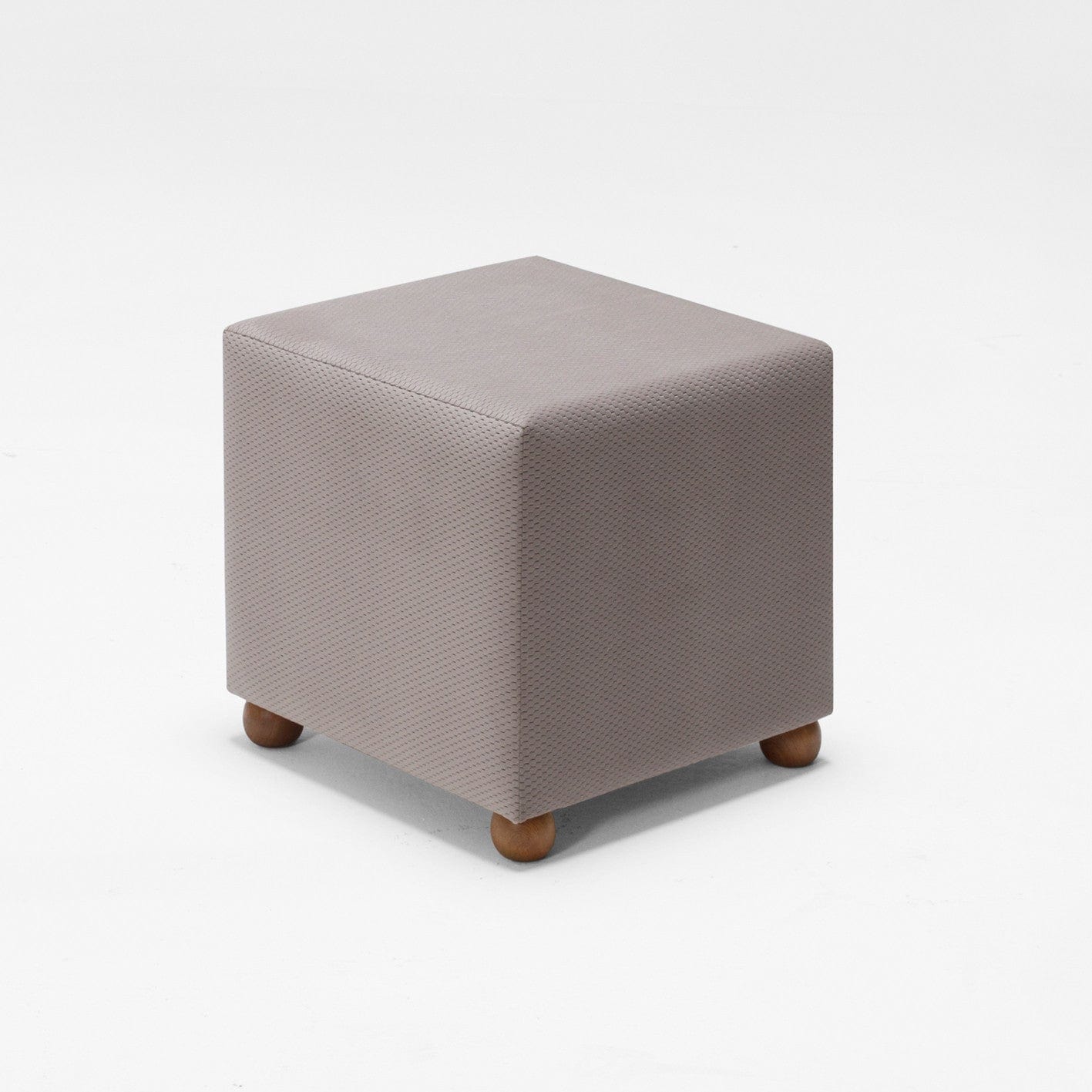 Pouf in tessuto Ranma Cappuccino