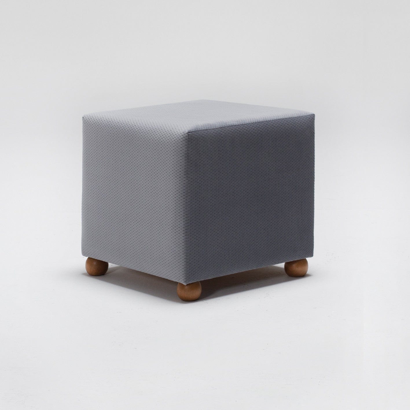 Pouf in tessuto Ranma Grigio