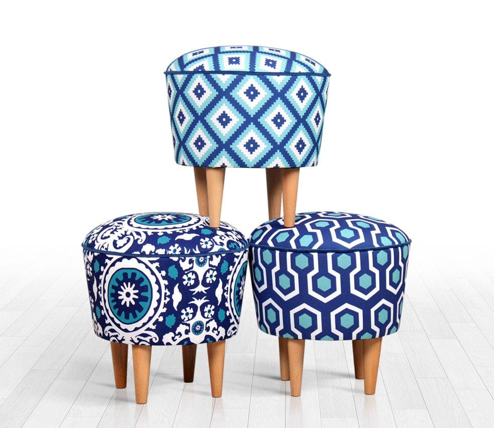 Pouf in tessuto Sky Patch I Blu (4)
