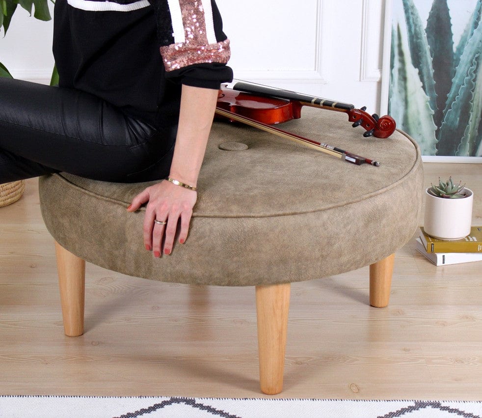 Pouf in tessuto Sunset Cappuccino (2)