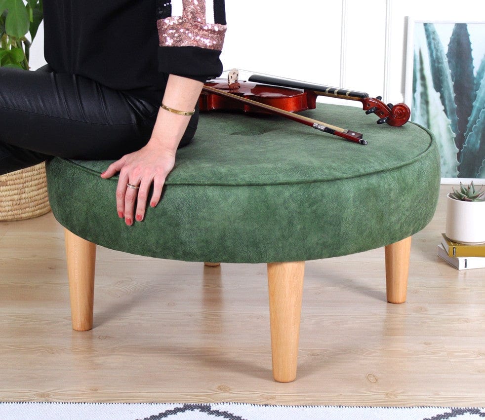 Pouf in tessuto Sunset Verde (2)