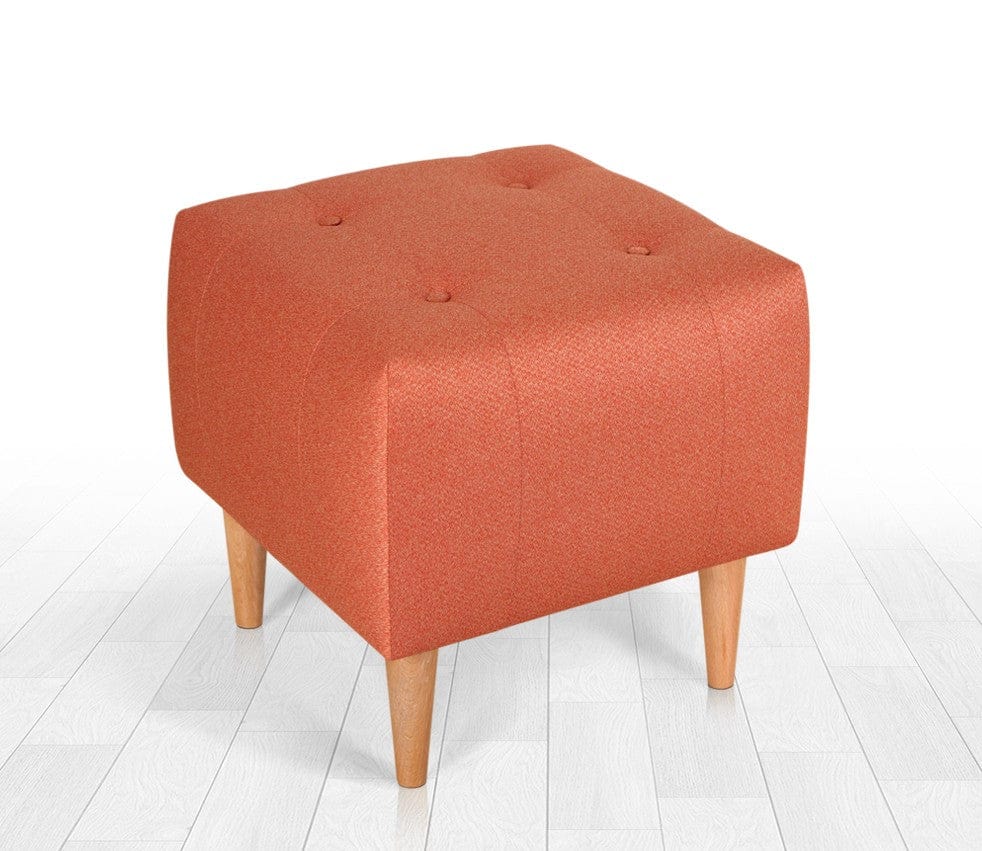 Pouf in tessuto Tomp Arancia