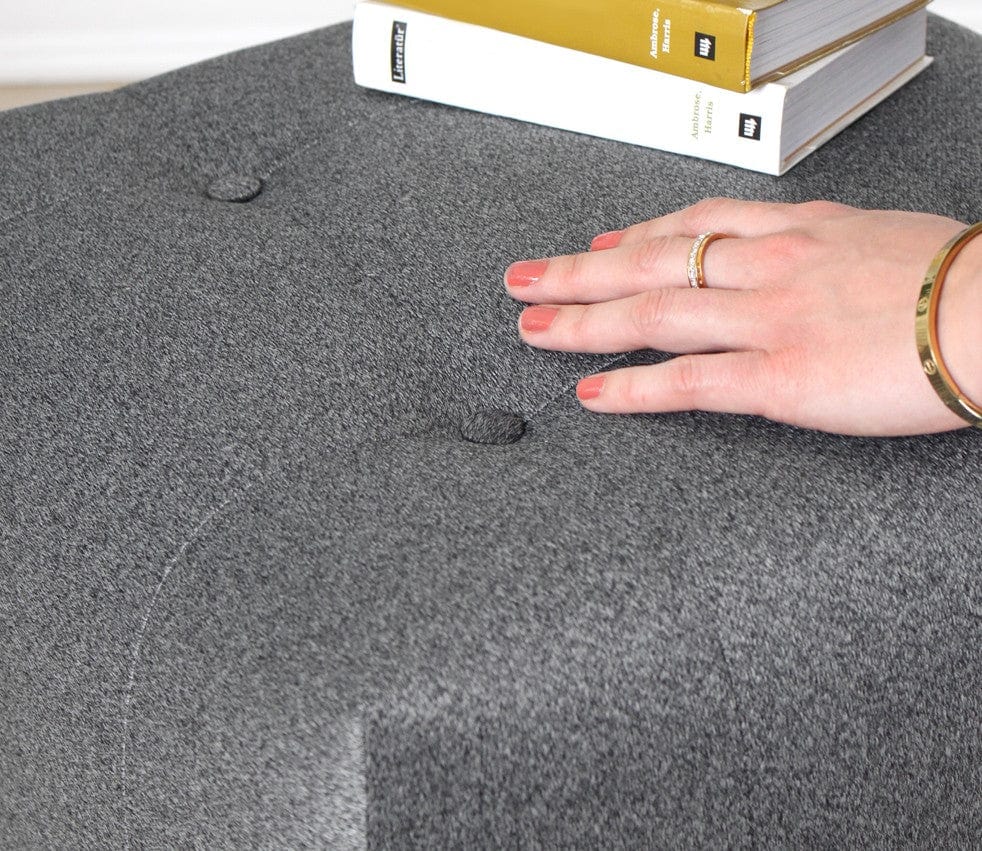 Pouf in tessuto Tomp Grigio (3)