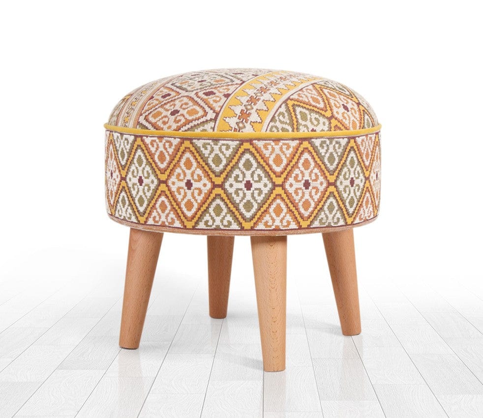 Pouf in tessuto Ulag Patch I Giallo