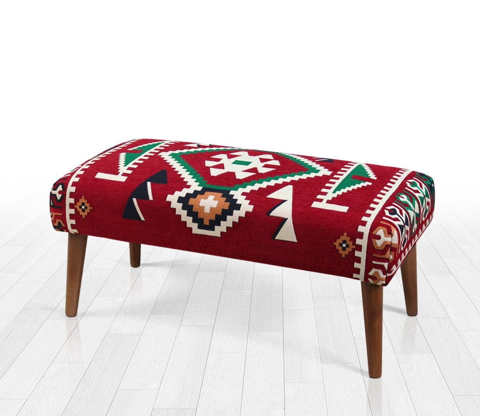 Pouf in tessuto Vezir Patch I Multicolore