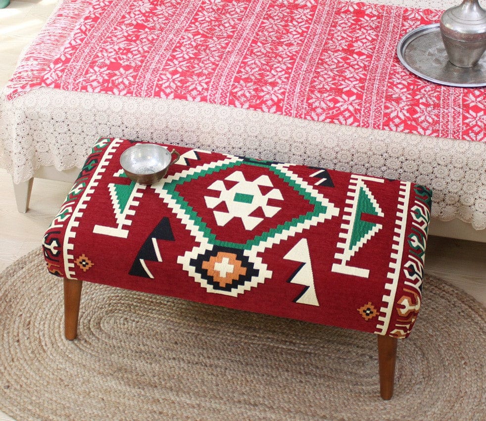 Pouf in tessuto Vezir Patch I Multicolore (5)