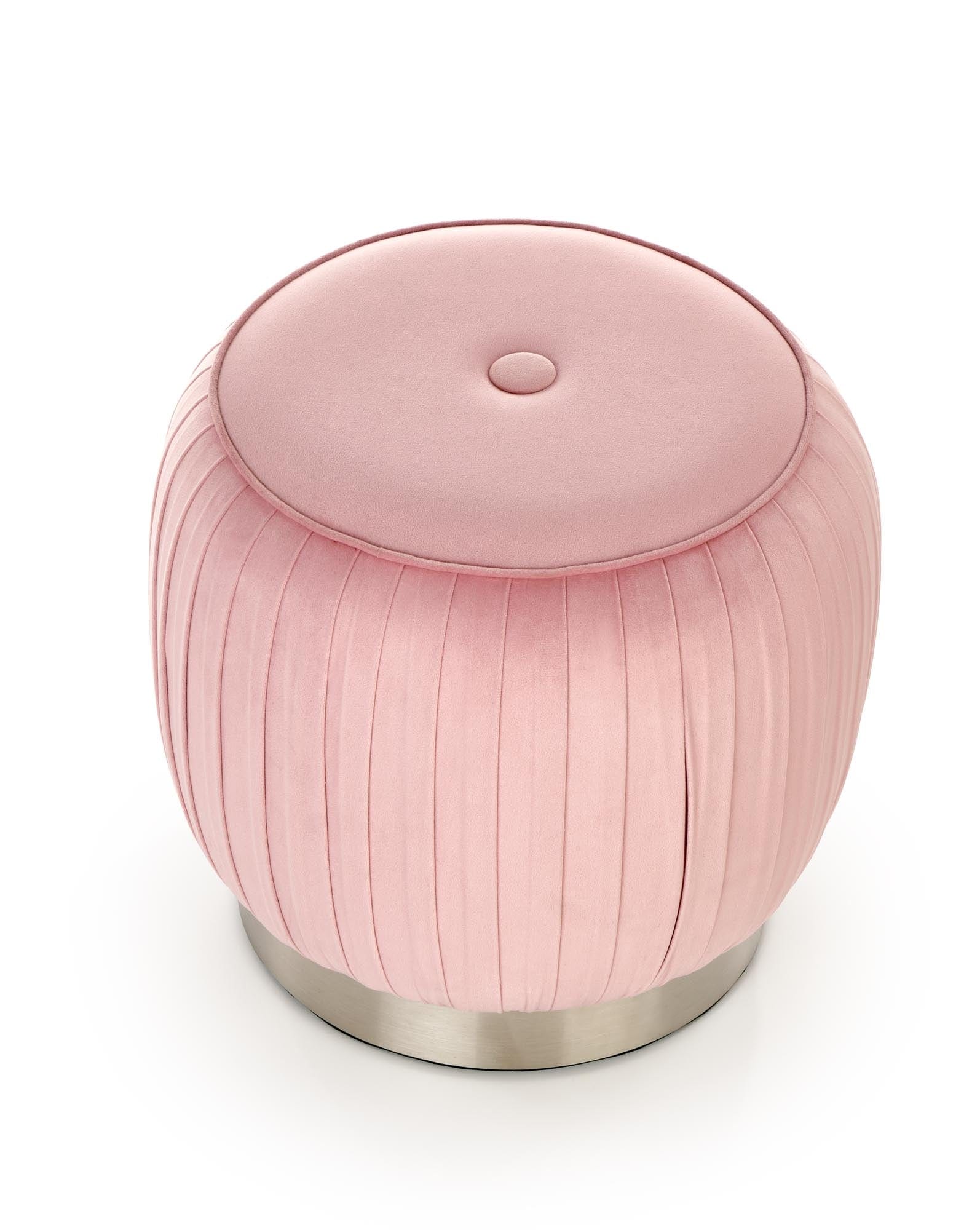Halmar Pouf in velluto Aladin Rosa