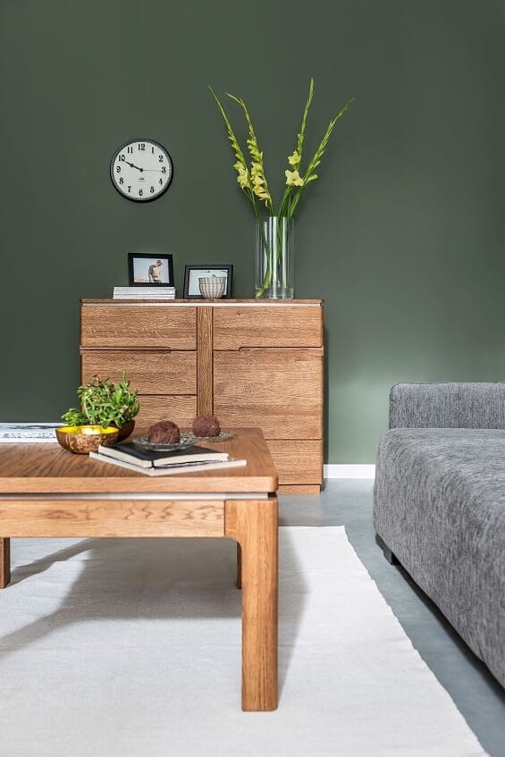 Szynaka Cassettiera in legno e impiallacciato con 4 cassetti e 1 anta Montenegro 44 Rustic Oak, l108xl48xh87 cm