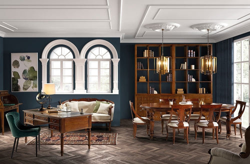 Moycor Divano 2 posti in tessuto Vintage Louis Crema