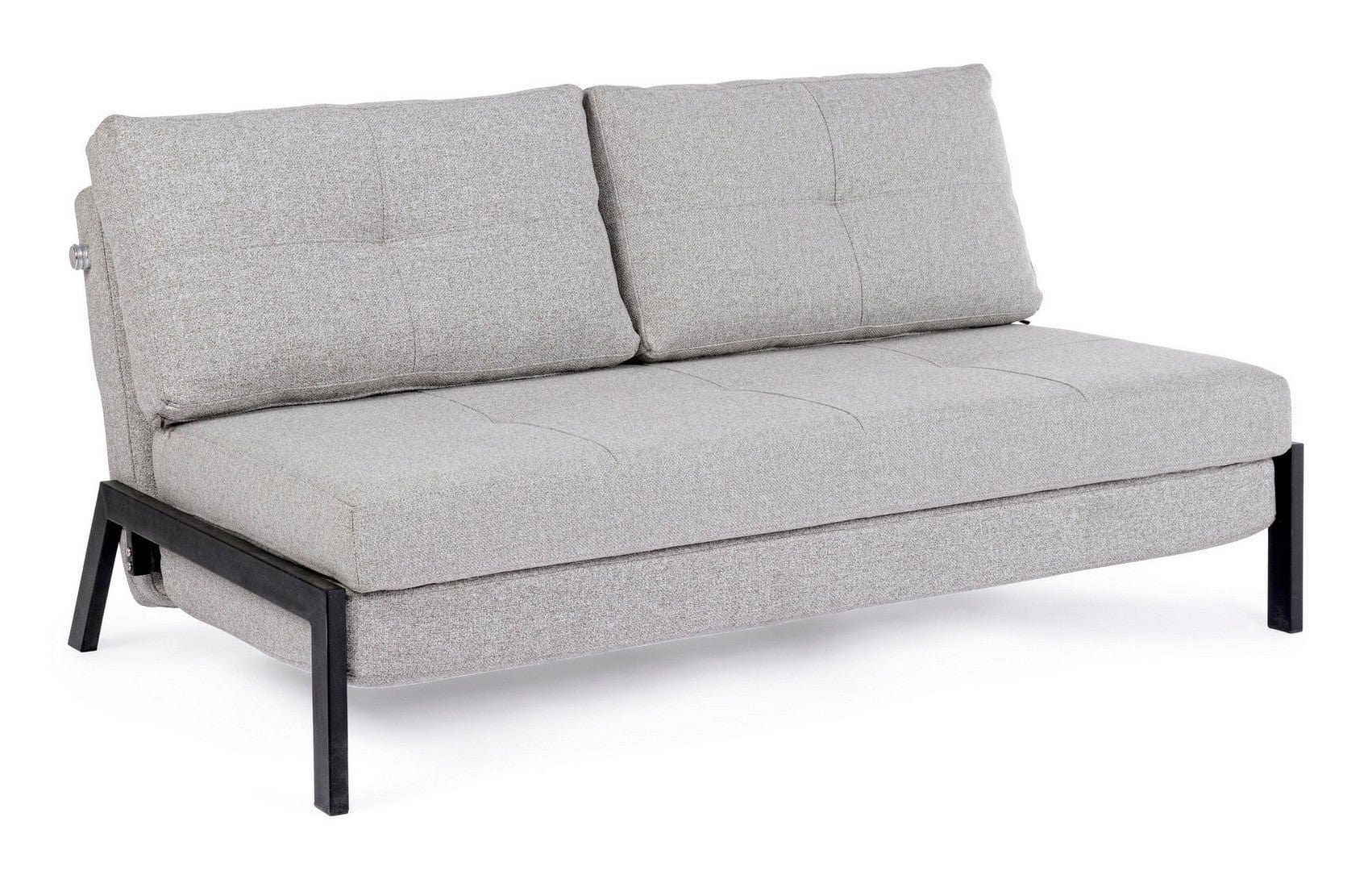 Bizzotto Divano Letto 2 posti in tessuto Hayden Grigio
