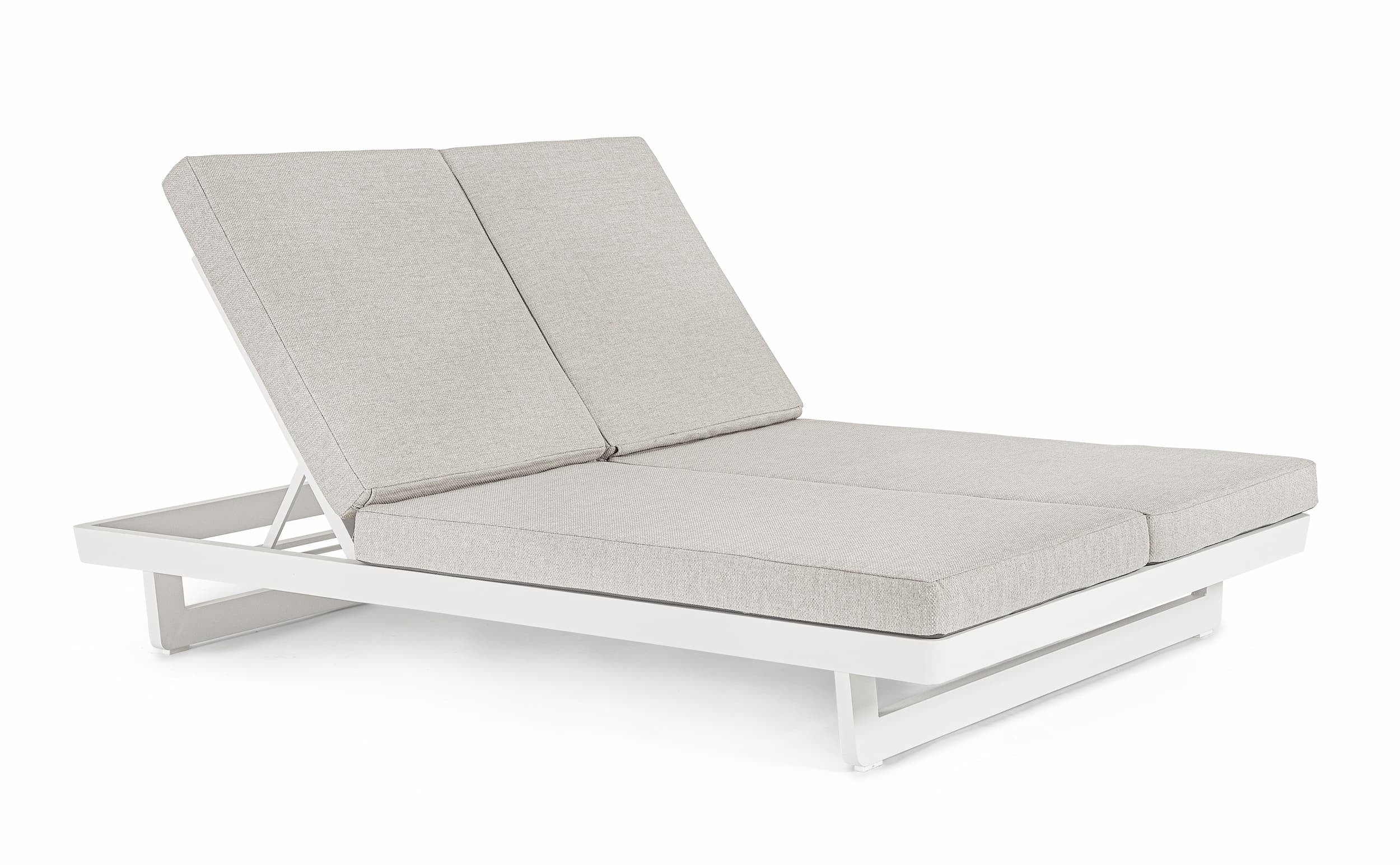 Lettino matrimoniale da giardino Infinity Bianco