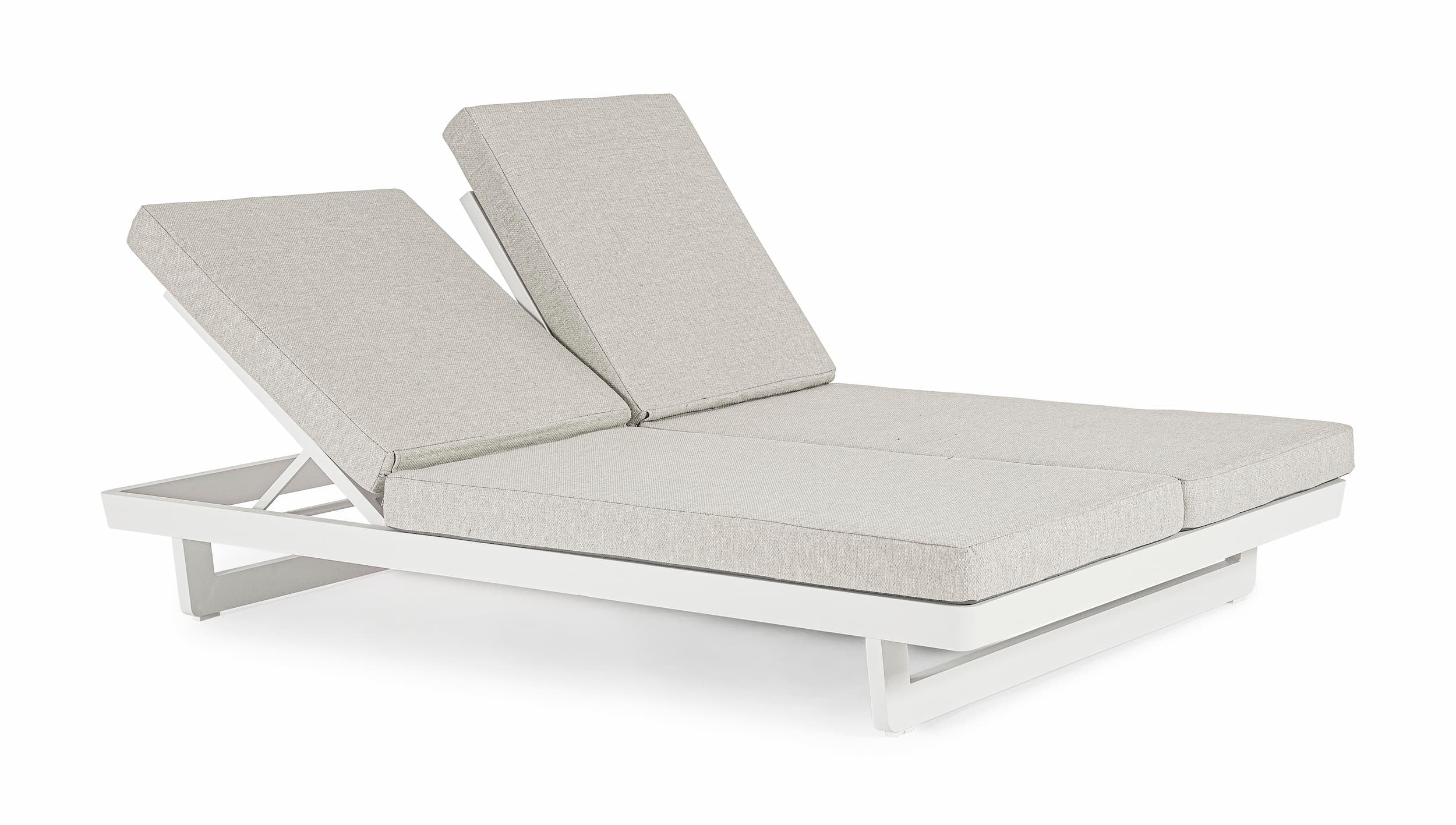 Lettino matrimoniale da giardino Infinity Bianco (4)