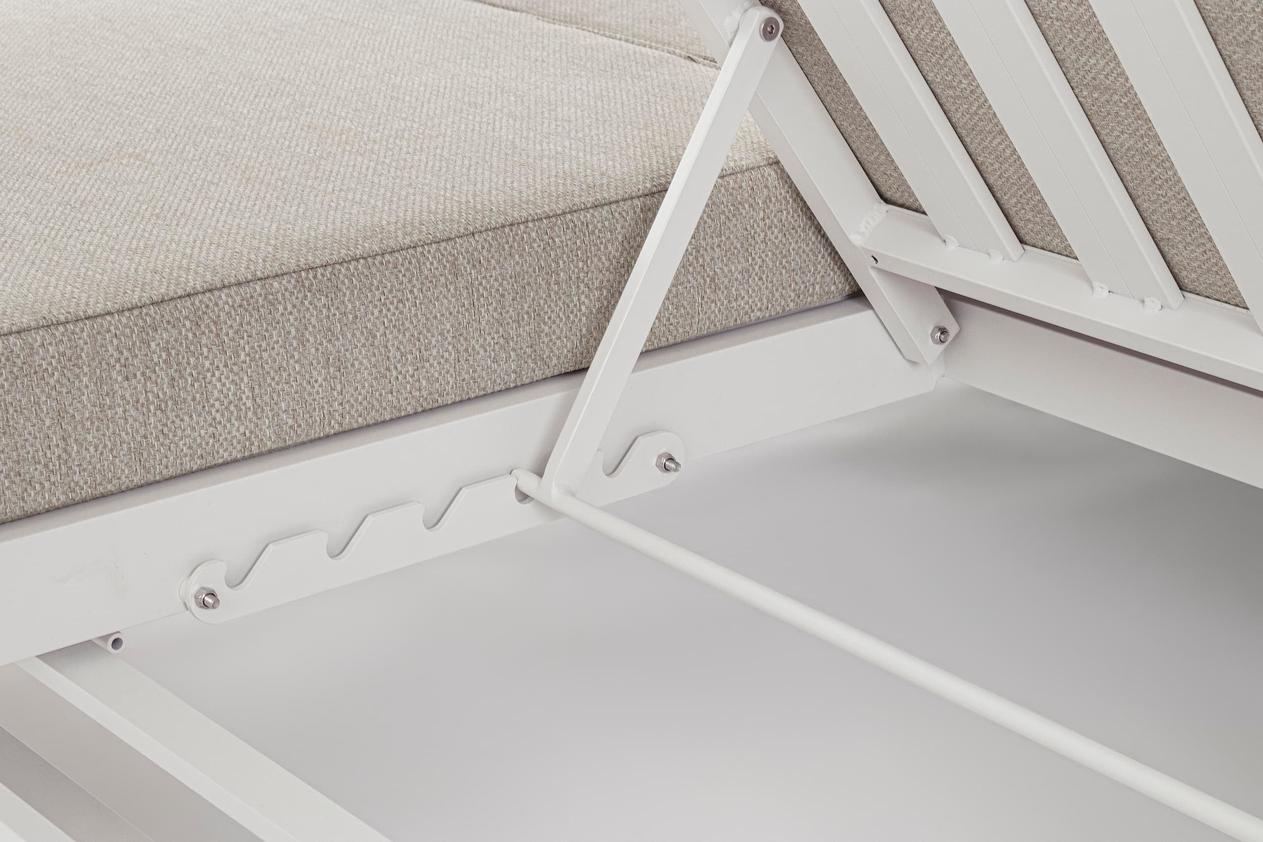 Lettino matrimoniale da giardino Infinity Bianco (11)