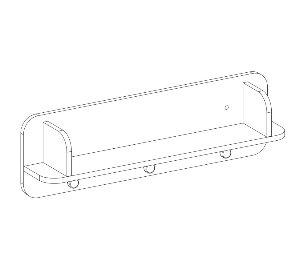 Lettino per bambini, in paglia, Natura Baby Nature / Bianco, l82xl15xh25 cm (2)