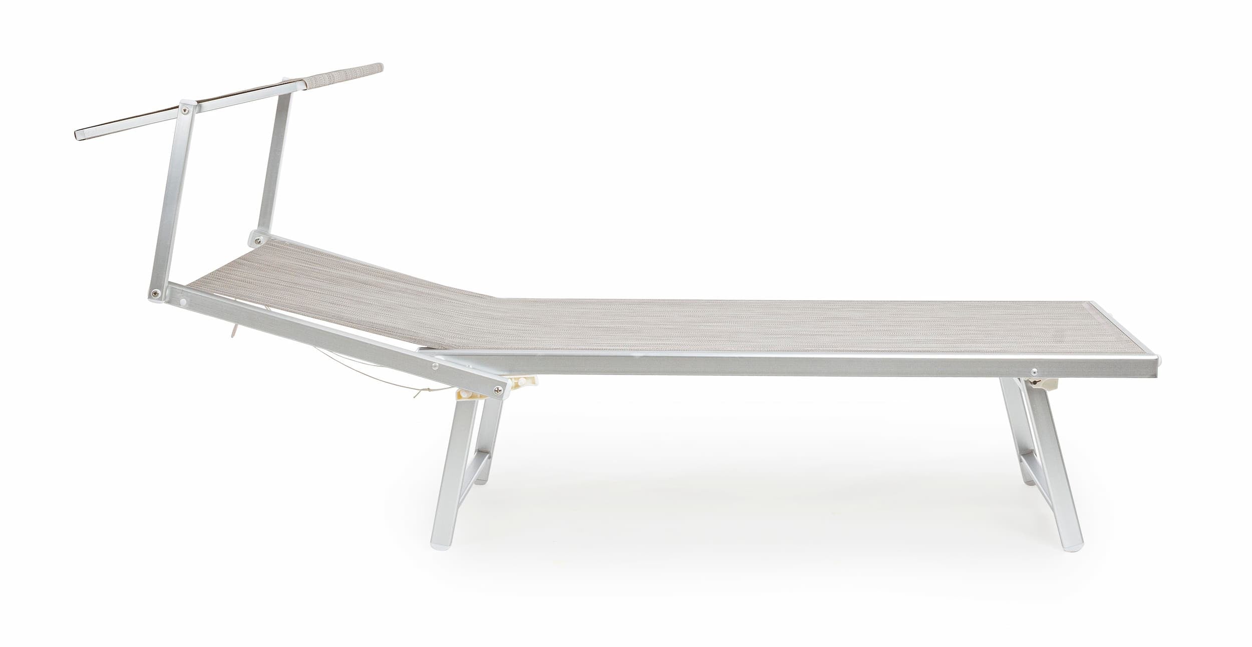 Lettino pieghevole da giardino Ocean Grigio (2)