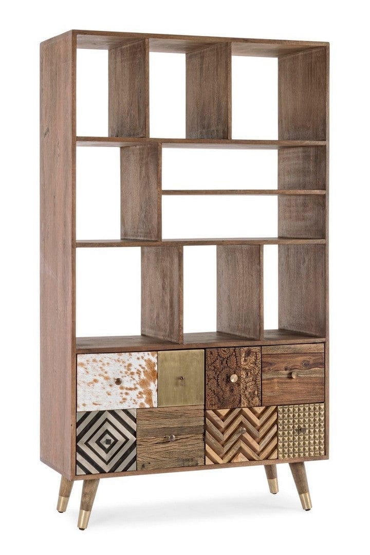 Libreria con 2 ante Dhaval Naturale