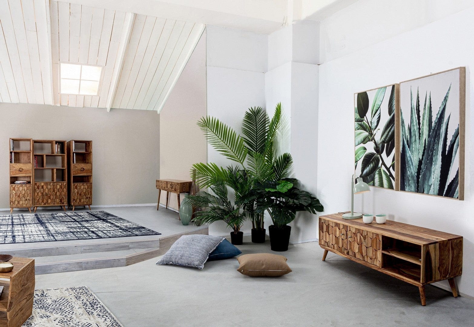 Libreria con 2 ante Kant Naturale (1)