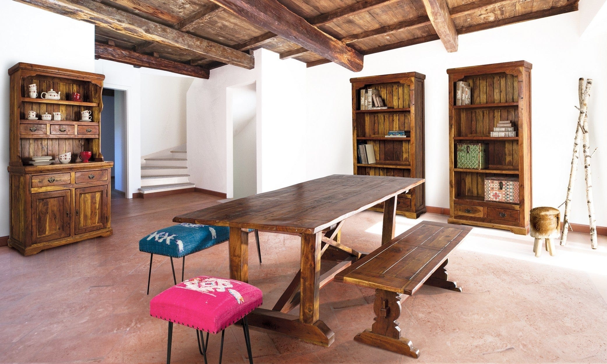 Libreria con 2 cassetti Chateaux Naturale (1)