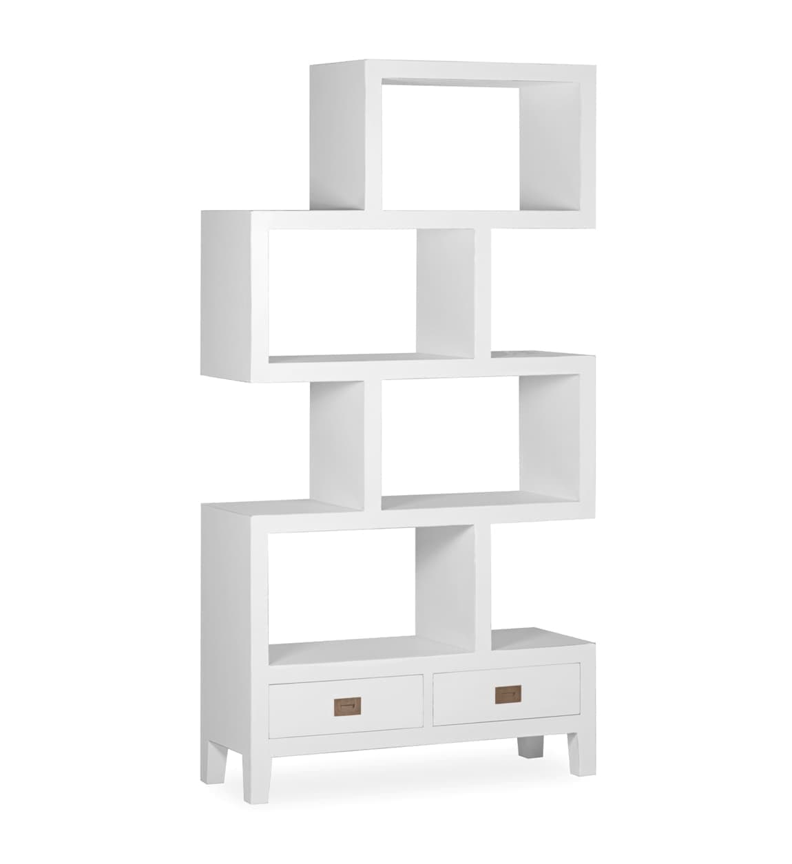 Libreria con 2 cassetti Everest Bianco