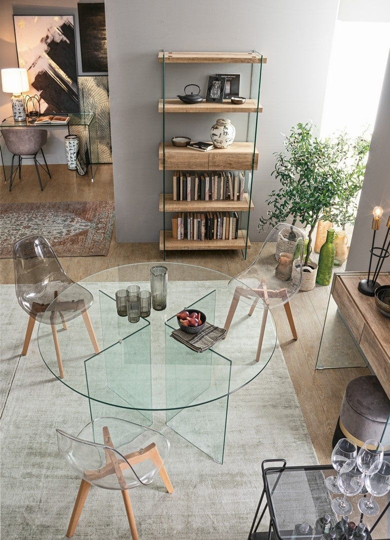 Libreria con 2 cassetti Kenya Naturale (1)