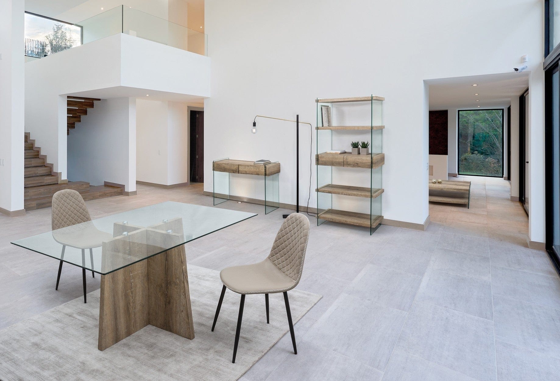 Libreria con 2 cassetti Kenya Naturale (3)