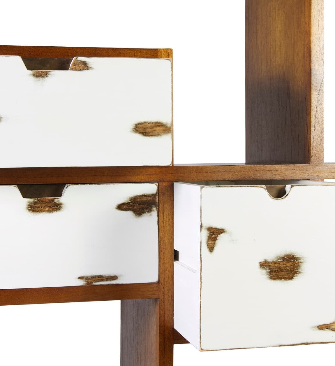 Libreria con 4 cassetti Nordic Noce (6)