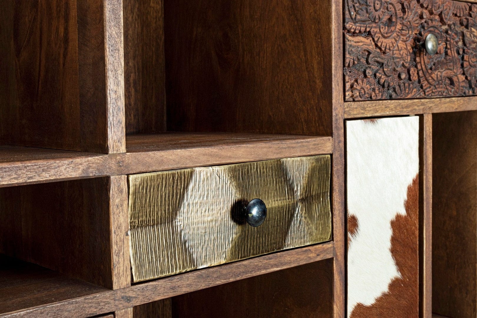 Libreria con 7 cassetti e 10 ante Dhaval Naturale (7)