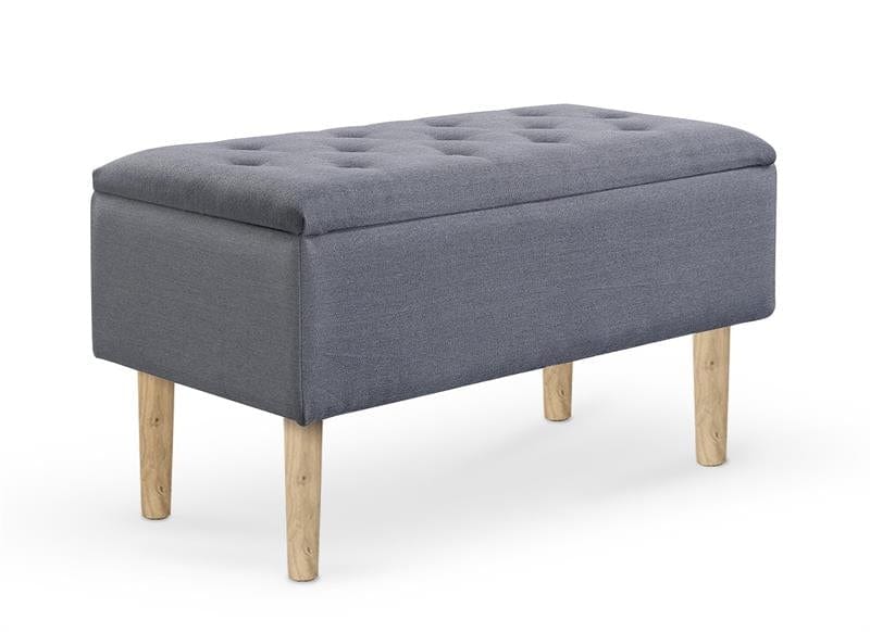 Halmar Panca con contenitore in tessuto Cleopatrix Grigio