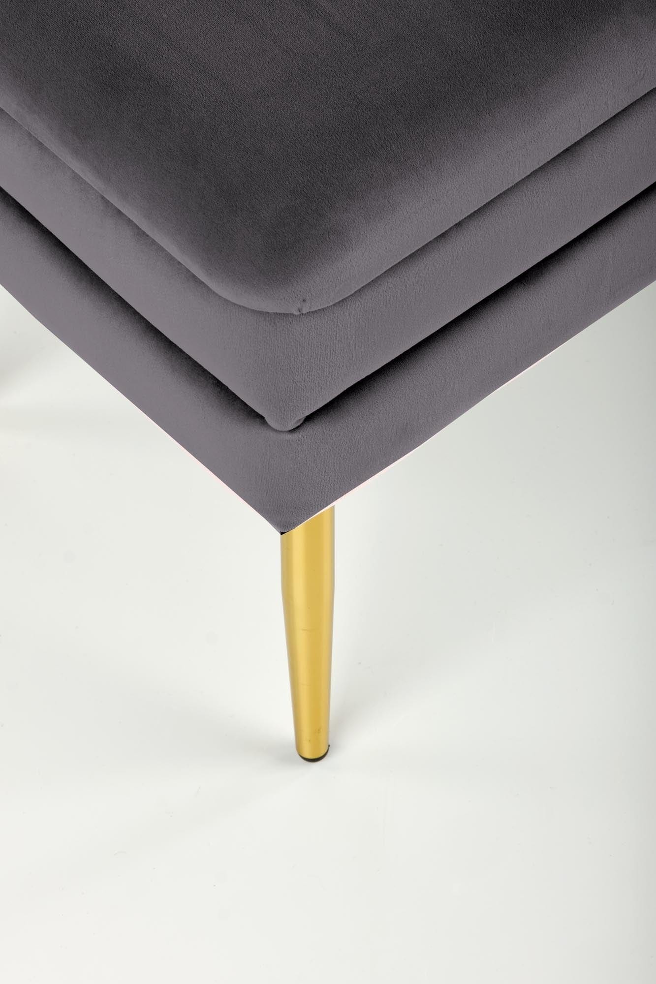 Halmar Panca con contenitore in velluto Velante Grigio