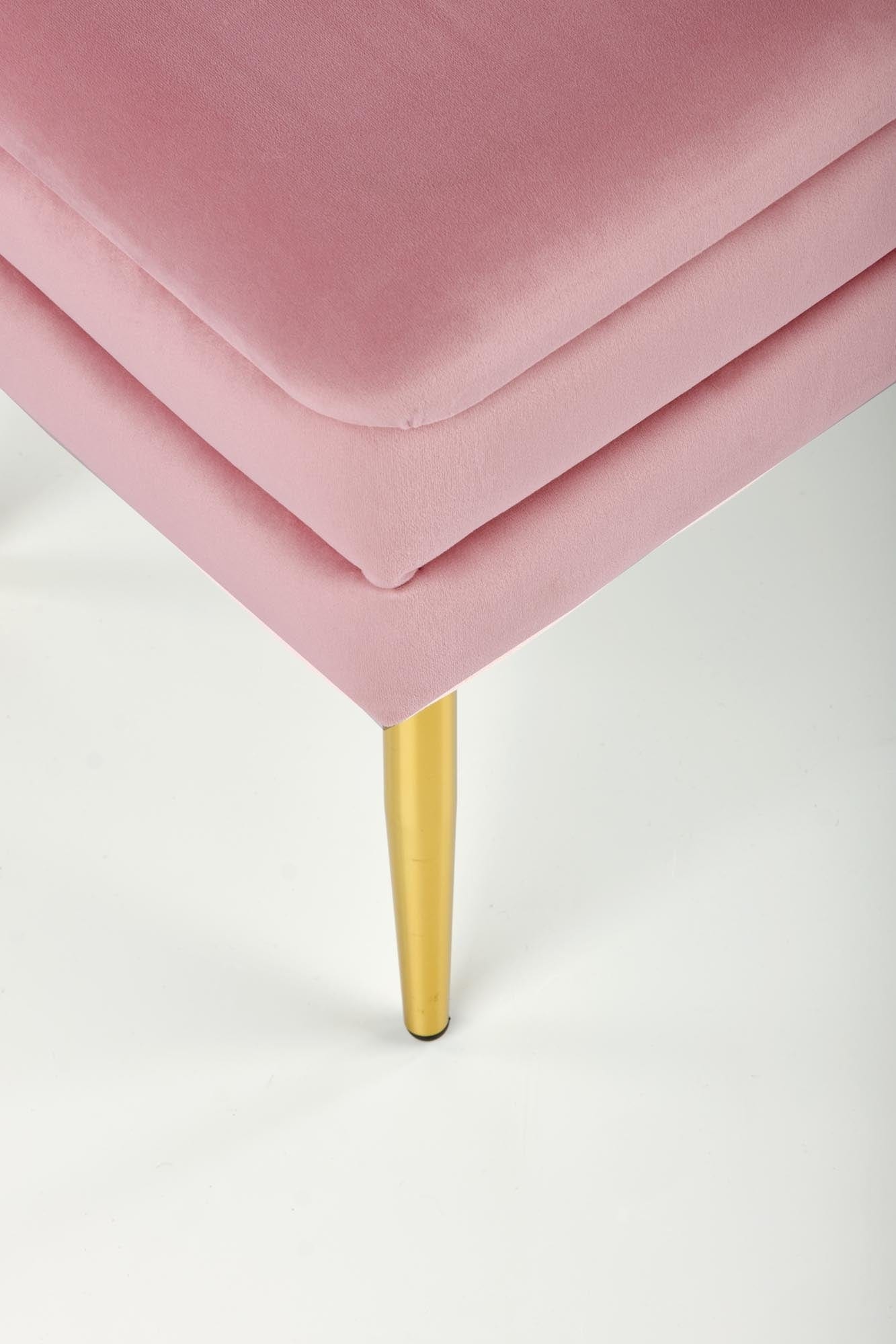 Halmar Panca con contenitore in velluto Velante Rosa