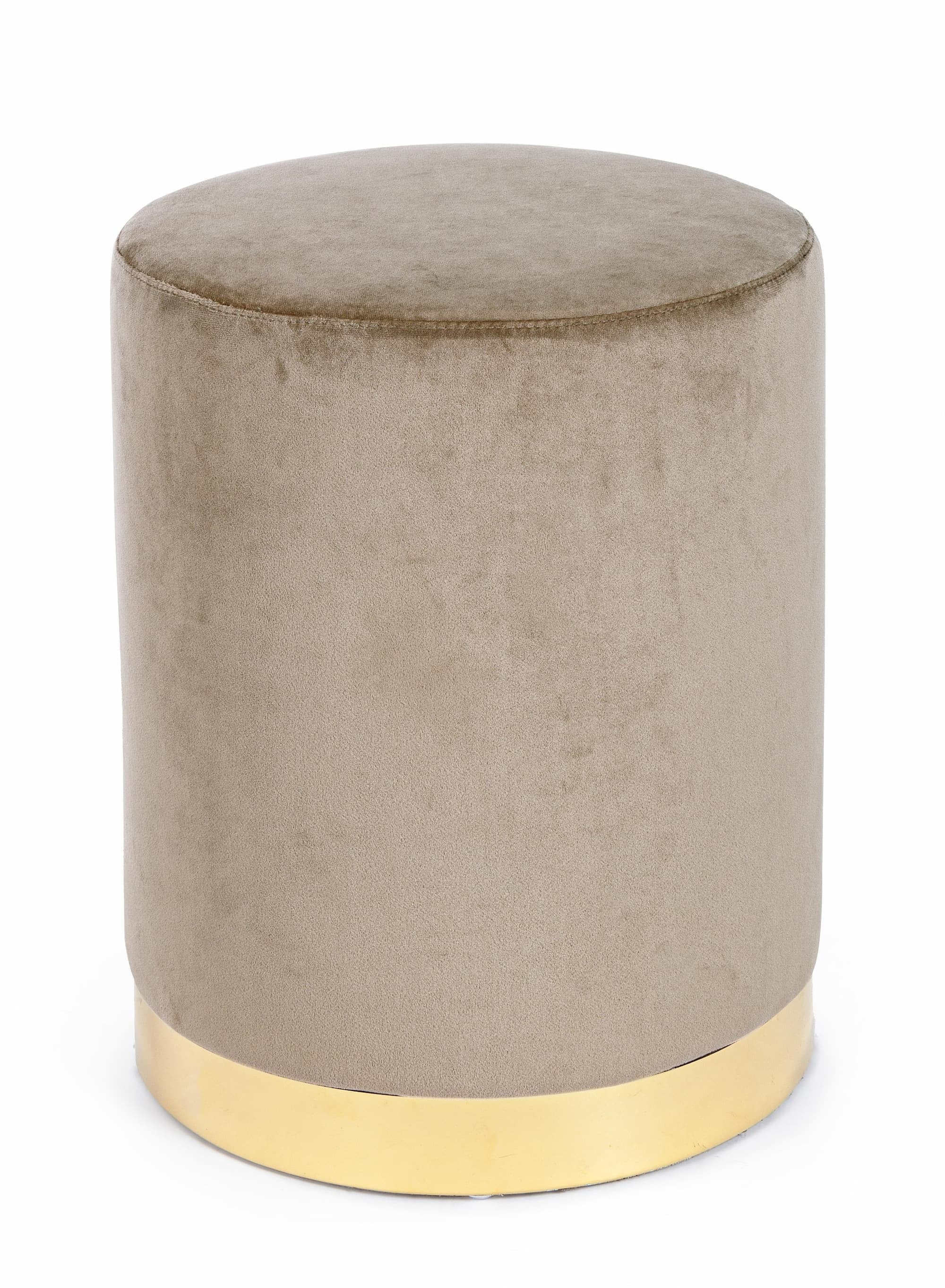 Bizzotto Pouf in velluto Lucilla Beige