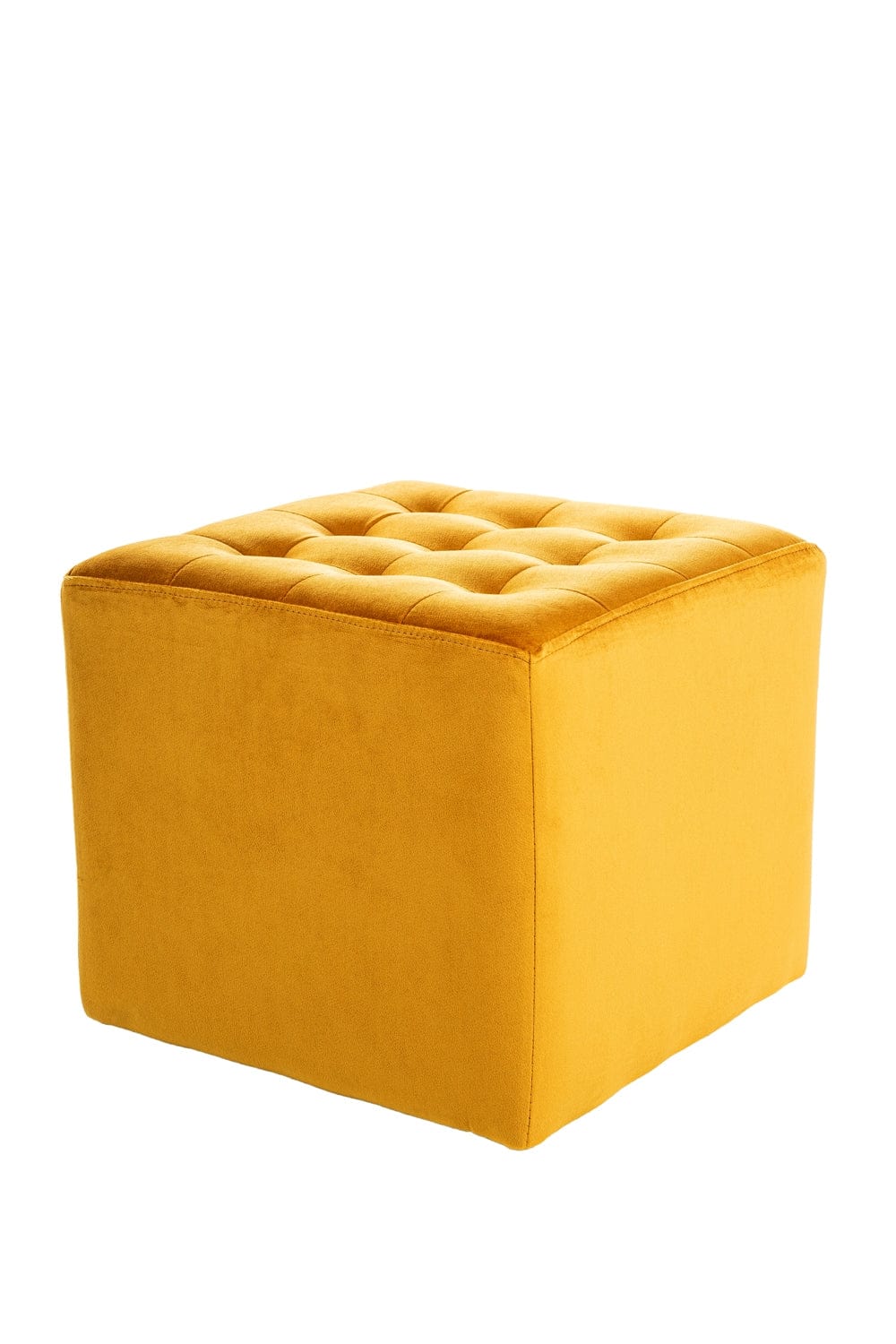 Signal Pouf in velluto Lumia Giallo