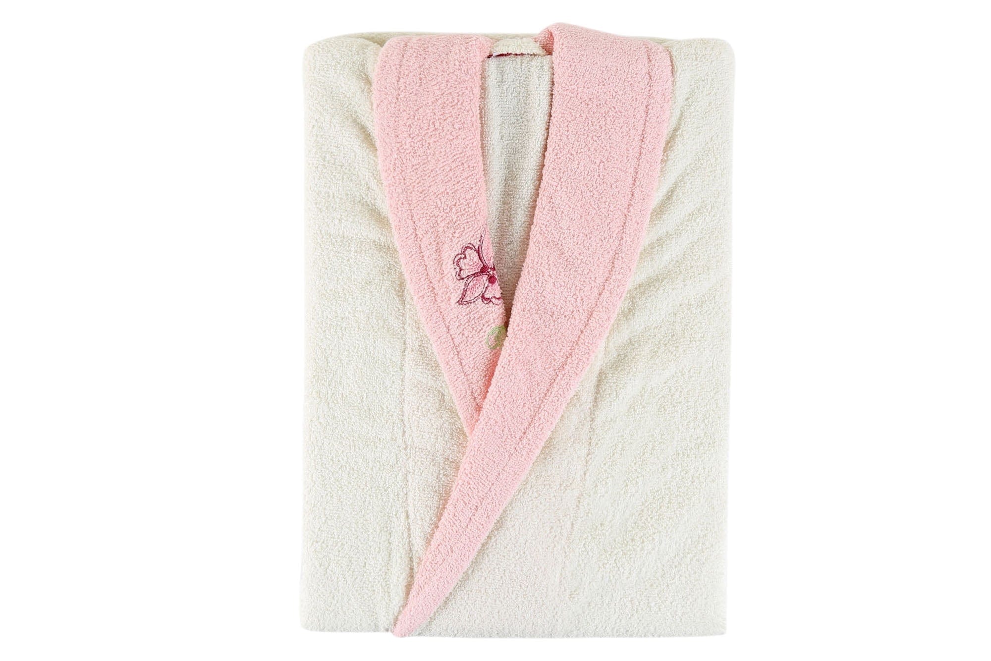 Accappatoio donna in cotone Daily Avorio, S / M