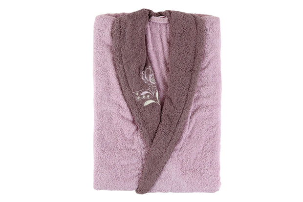 Accappatoio donna in cotone Daily Violetto, S / M (1)