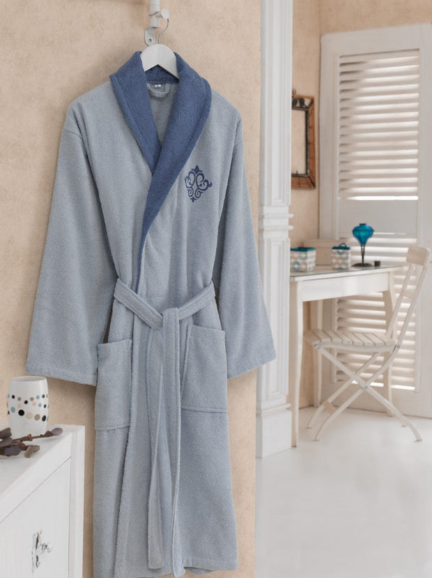 Accappatoio in cotone Daily Blu, M / L