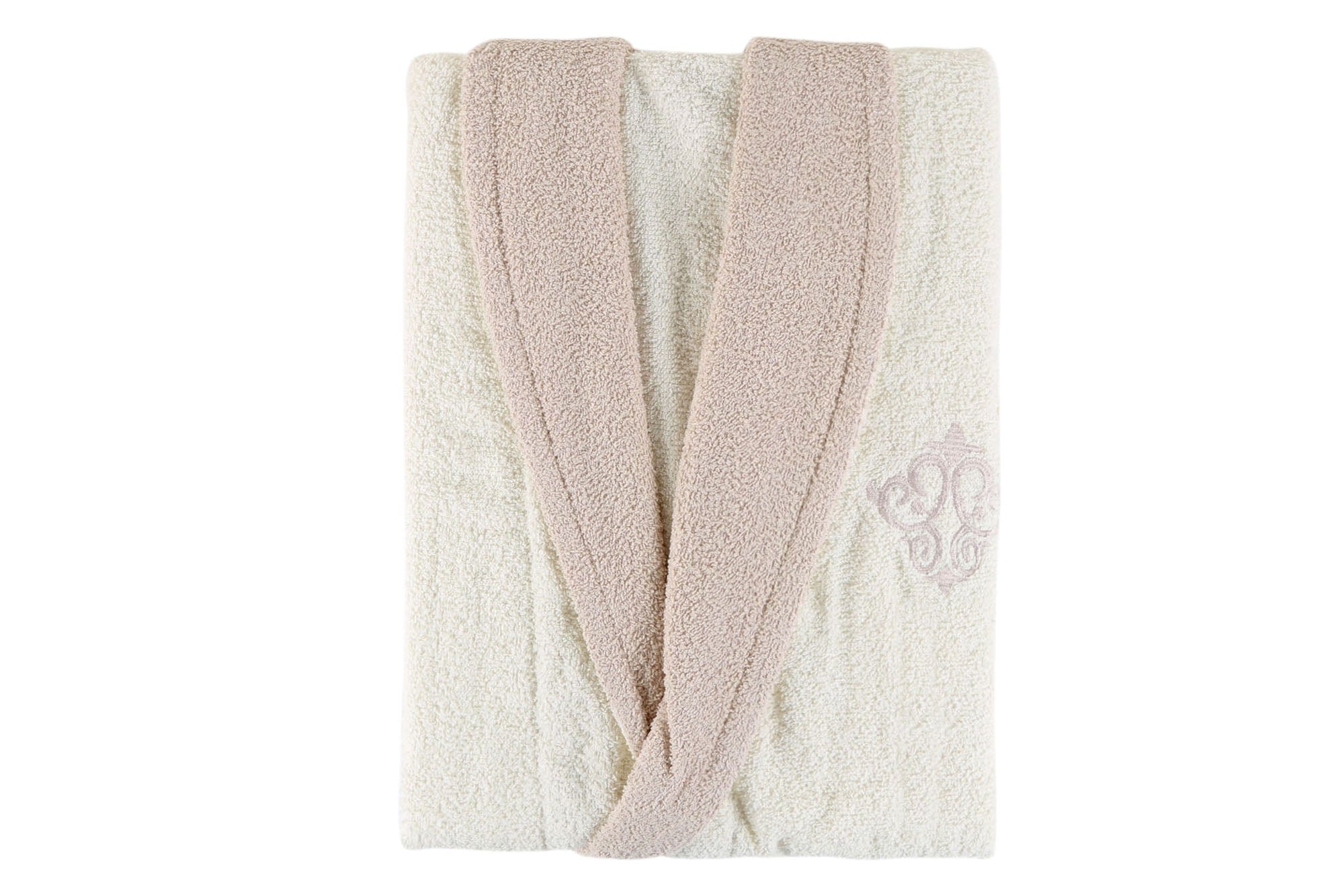 Accappatoio unisex in cotone Daily Avorio, M / L (3)