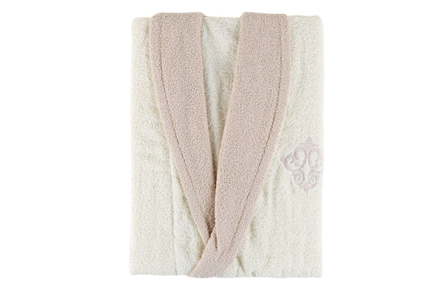 Accappatoio unisex in cotone Daily Avorio, M / L (3)