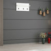 Appendiabiti a muro con mensole Noah 7191 Bianco (2)