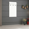 Appendiabiti a muro con mensole Noah 7192 Bianco (2)