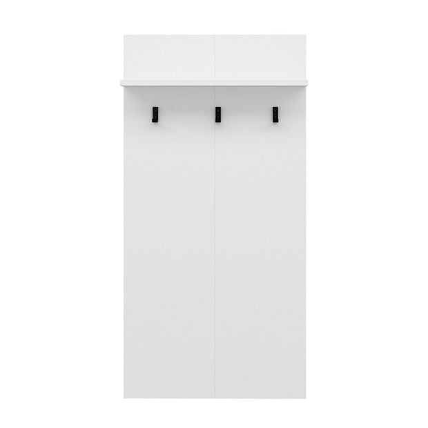 Appendiabiti a muro con mensole Noah 7192 Bianco (4)